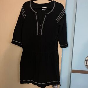 Universal Thread Black Dress with White Accents
